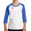 Youth Core Blend 3/4 Sleeve Raglan Tee Thumbnail